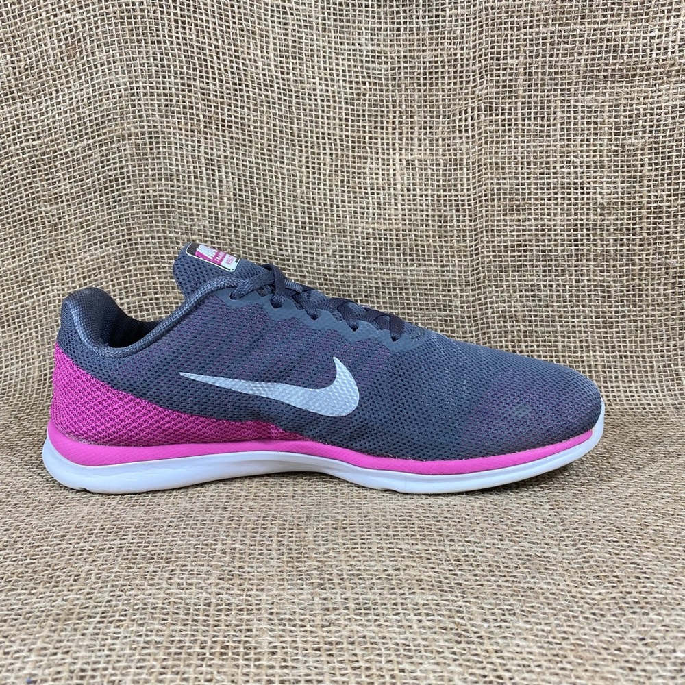 Nike Running Shoe training in season Dark Gray Pink Women's Size 10 - Picture 4 of 10
